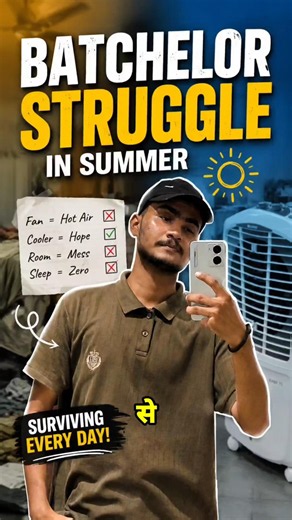 Batchelor struggle in Summer vlogs 😭 | #shorts #minivlog .