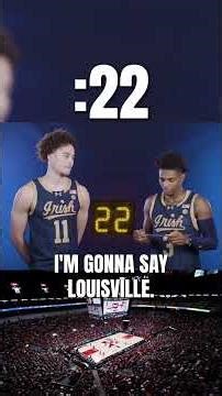 Get to know Notre Dame Men's Basketball in our Beat the Buzzer challenge! 🏀🔥 #notredame #cbb