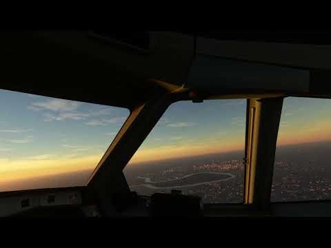Cockpit View Airbus A330 leaving Bangkok