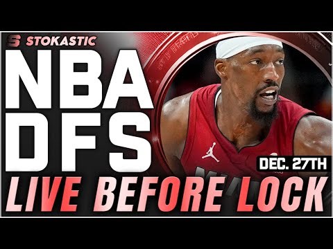 NBA DFS Live Before Lock (Saturday 12/27/25) | DraftKings & FanDuel NBA Lineups