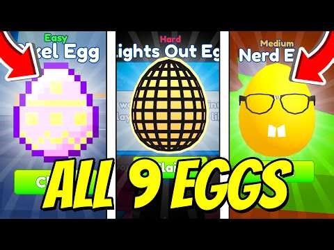 How To FIND ALL 9 EGG LOCATIONS In Bubble Gum Simulator Infinity! (EGG HUNT EVENT) Roblox