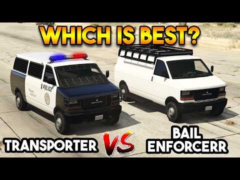 GTA 5 ONLINE : POLICE TRANSPORTER VS BAIL ENFORCER (WHICH IS BEST?)