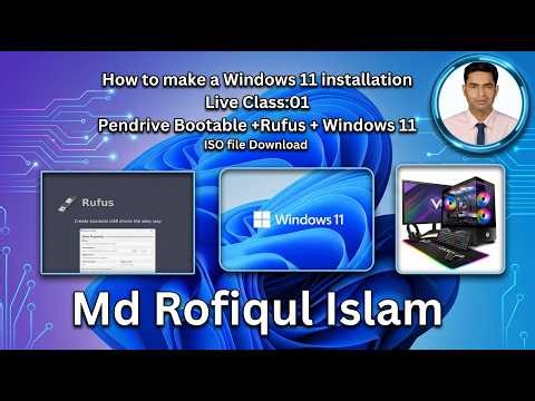 How to Create Windows 11 Bootable USB | Rufus Tutorial Step-by-Step | ISO Download (Live Class 01)