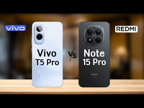 Vivo T5 Pro 5G vs Redmi Note 15 Pro 5G || Full Comparison 