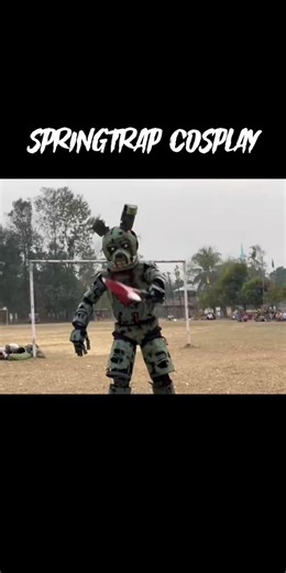Real Life FNAF Springtrap Cosplay Performance