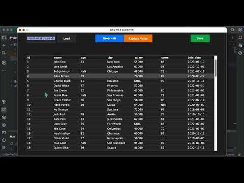 A Csv File Cleaner in Java