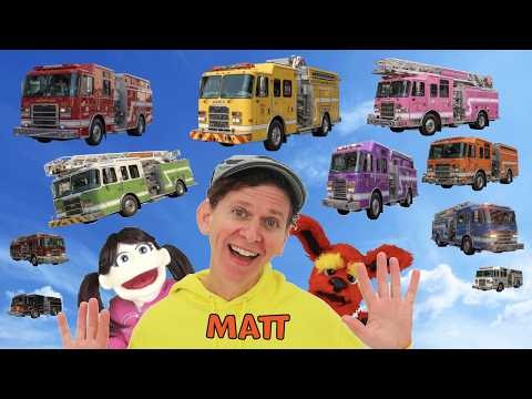 Fire Truck Colors | What Do You See? Song | Find It Version | Dream English Kids
