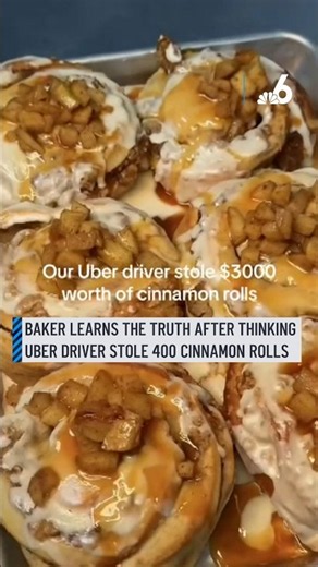 Baker learns the truth after thinking Uber driver stole 400 cinnamon rolls