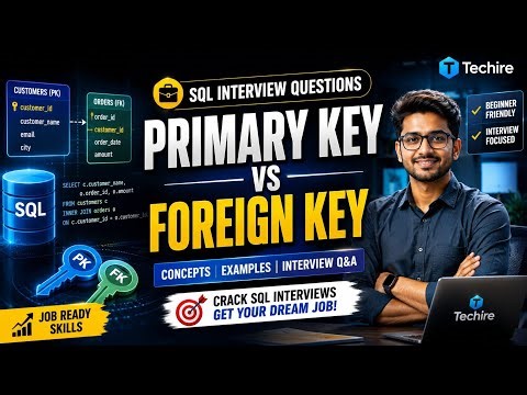 SQL Interview Questions: Primary Key vs Foreign Key Explained | Crack SQL Interviews