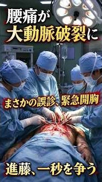 【救命病棟24時・第3シリーズ】名場面解説｜ただの腰痛と見過ごした結果、大動脈破裂！進藤の一秒を争う緊急手術