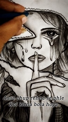 Silence is better than explaining #crygirlart #silentstrength #art #explorepage #shortsfeed #fyp