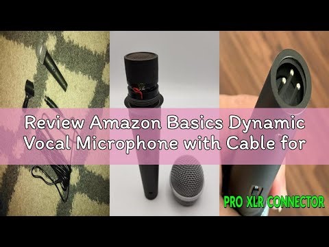 Review Amazon Basics Dynamic Vocal Microphone with Cable for Podcasting, Recording, Broadcasting, Li