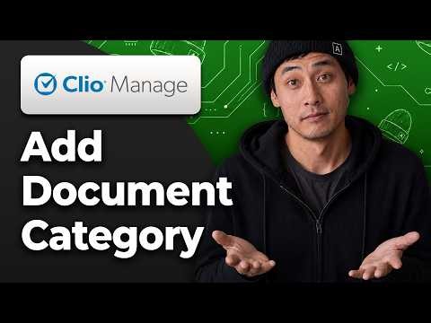 How to Add a Document Category in Clio Manage [2026 Step By Step Guide]