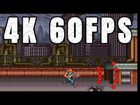 Contra III: The Alien Wars SNES in 4K 60FPS - Full Walkthrough | Hard Mode | No Death | No Damage
