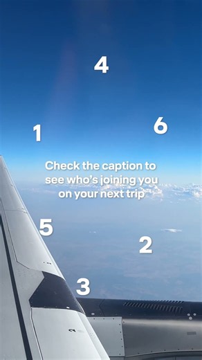 Place your finger and find out who your next travel buddy will be. ☁️✈️