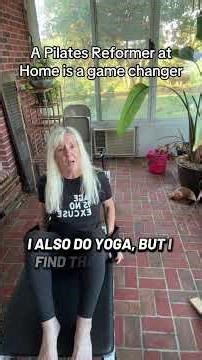A reformer at home keeps me consistent! #ReformerPilates #Pilates #Flexibility #Mobility