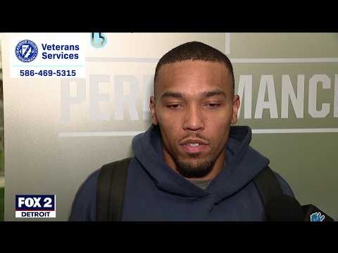 1-on-1 with Detroit Lions receiver Amon-Ra St. Brown on scoring, and prepping for the Panthers