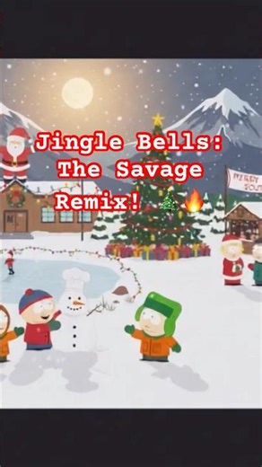 Jingle Bells: The Savage Remix! 🎄🔥 #SouthParkParody #southpark #shorts #funny #holidayhumor