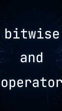 bitwise and operator for all languages | CodeLearning