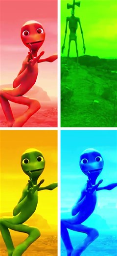 Dame Tu Cosita | Viral Dancing Green Alien – El Chombo ft. Cutty Ranks and Siren head #dance