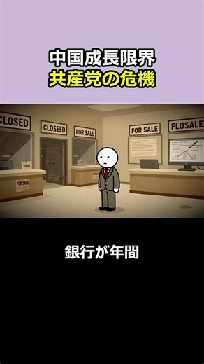 1分スッキリ解説、中国経済の成長が止まる時、共産党独裁に何が起きるのか