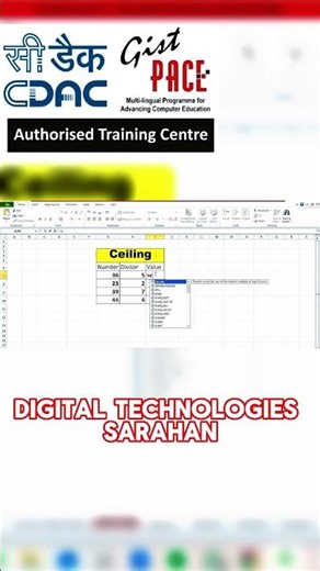 Learn how to use the CEILING function in MS Excel to round numbers up easily 📊#ExcelTips#MSExcel