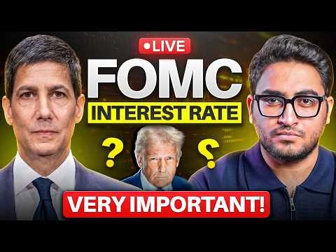 🔴BREAKING: Fed Rate Decision LIVE | Bitcoin & Gold Trading