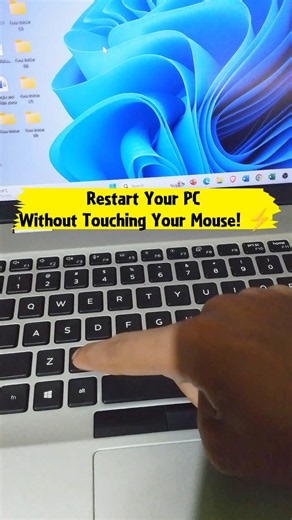 Windows Restart Shortcut: Win + X, U, R ⚡#windows #keyboard #shortcut #shorts