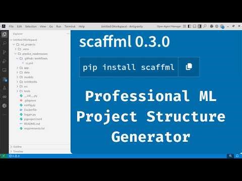 How to Structure Machine Learning Projects using Scaffml Like a Pro