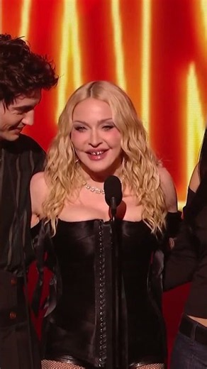 Madonna summons over Troye Sivan & Charli xcx while accepting award for Best Dance at the #VMAs 🤣