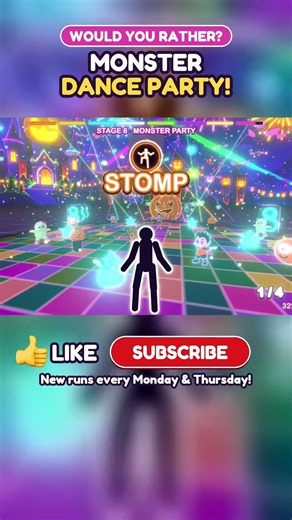 Monster Dance Party! Giant Cake or Candy Mountain? 🎃 Halloween Brain Break #shorts