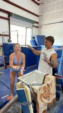 Teaching large men gymnastics PT 2🤸🏼 #gymnastics #bars #flip #vlog