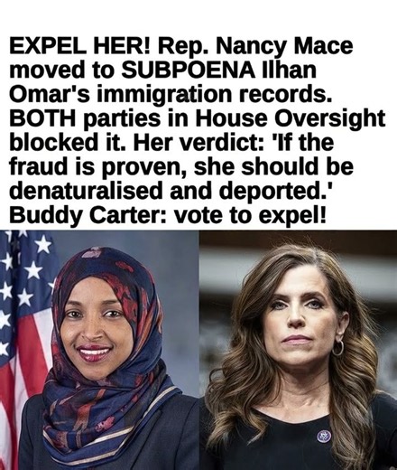 Nancy Mace Renews Calls to Investigate Ilhan Omar’s Immigration Records; Omar Denies Allegations