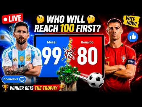 Ronaldo vs Messi | First To 100 Wins The World Cup Trophy! 🏆 Live 11