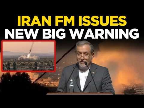 LIVE: Iran on BRINK of State of Emergency | FM Araghchi Says 'There's No Military Solution'