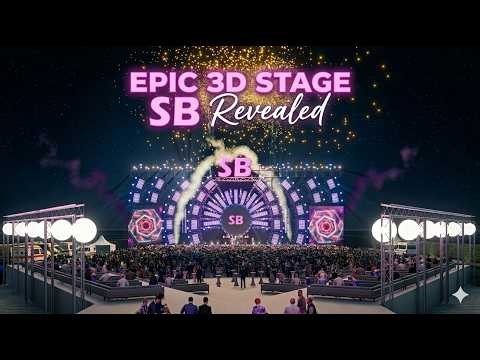 Epic 3D Concert Stage Animation | Virtual Music Festival Design
