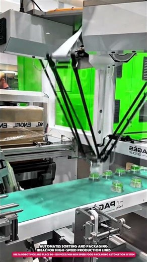 Delta Robot Pick and Place 80–120 Picks/Min High Speed Food Packaging Automation System