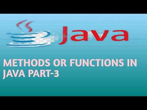 Methods or Functions in Java Part 3 in Hindi Lecture 45
