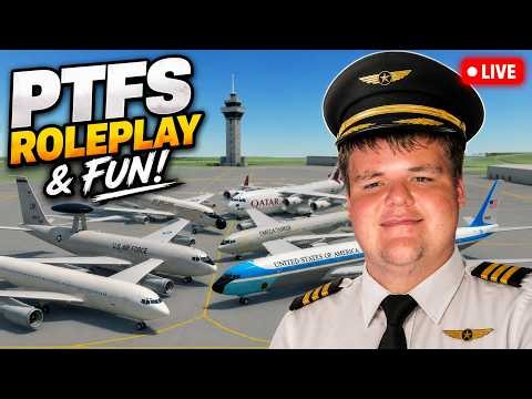 VOD: (I'M BACK!) PTFS Plane Spotting, Roleplay and Fun (YOU CAN JOIN!)✈️ | LIVE🔴