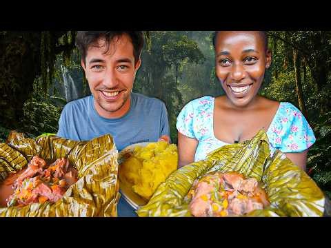 I Tried Ugandan Food for the 1st Time!! 🇺🇬 (INTENSE Gorilla Trek!!)