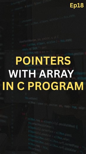 Avani Hiranandani | Coding & AI Educator on Instagram: "Comment “Array” to get important C pointer practice questions in your DM 📩 Part 18 of C Programming Series 🧠 In this reel I’m explaining pointers with arrays in C in a very logical and simple way. This topic scares a lot of students, but once this clicks, pointers won’t feel scary anymore. Super important for exams, viva, and interview basics too. pointers in c, pointers with arrays in c, array and pointer relationship in c, c programming