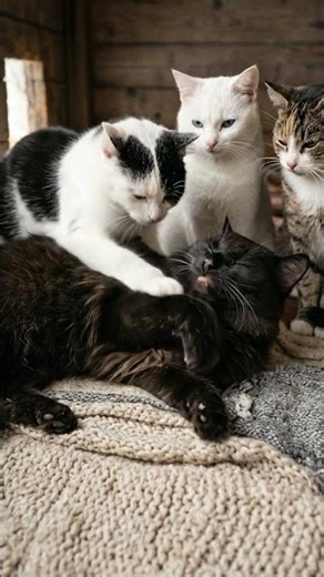 🐱 A Cozy Day Inside the Cat House ❤️