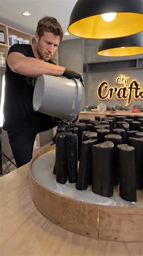 Burnt Wood and Epoxy Transformed Into a Custom River Table