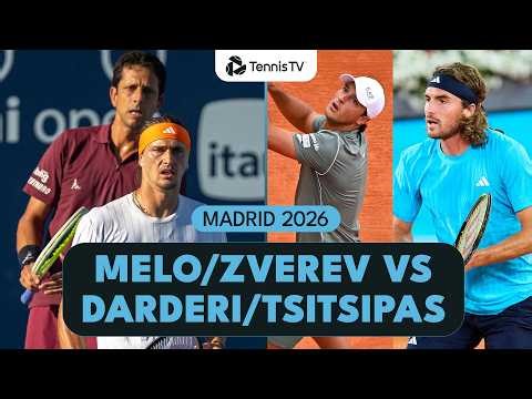 Melo/Zverev vs Darderi/Tsitsipas in Fun Doubles! 🤩 | Madrid 2026 Highlights