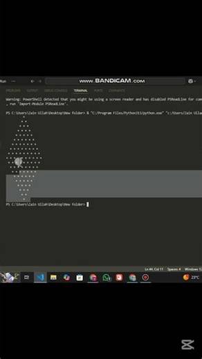 Python Star Pyramid – The Easiest Trick to Master #viralvideo #youtubeshorts
