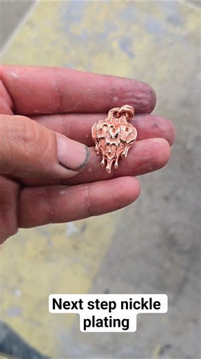 3D Printed Dripping Heart Pendant 💧 Electroforming Result | Next Step: Nickel#Electroforming#3DPrint