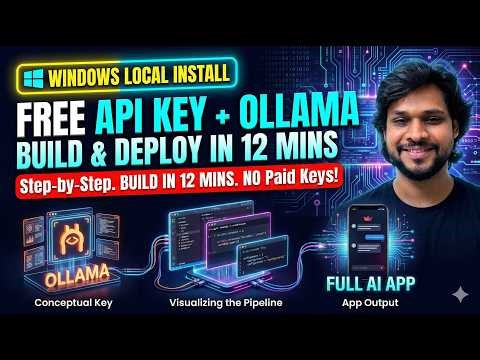 Free LLM API + Ollama Tutorial | Build & Deploy AI App in 12 minutes ( FULL TUTURIAL)