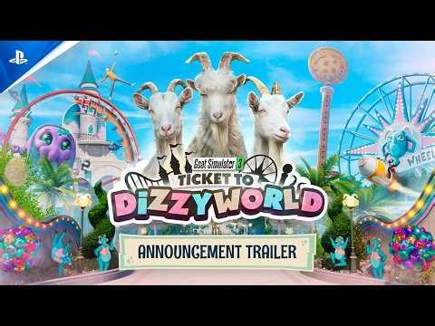 Goat Simulator 3 - Ticket to Dizzyworld Announcement Trailer | PS5 & PS4 Games