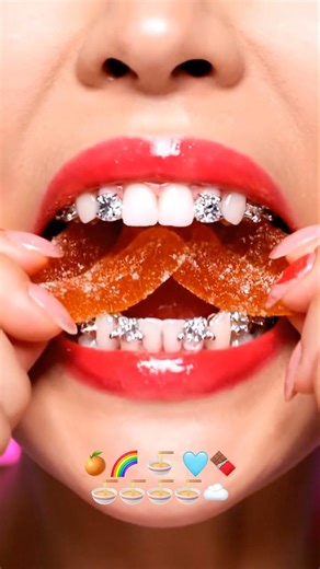 Fast Eating Candy Challenge 🌈 Crunchy & Chewy Vibes #satisfying #foodasmr #Shorts