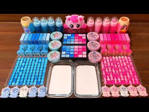 Slime Mixing Rainbow Glossy Slime Swirls — Oddly Satisfying ASMR #343